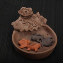 Porcelain Backflow Cone Incense Burner Buddha Ceramic Buddhist Sandalwood Holder Fish Decor