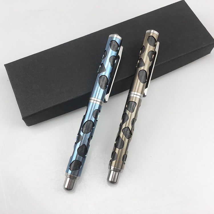 ZANLURE 13cm Titanium Alloy Tactical Pen Multi-function Tungsten Steel Attack Head Writing Tool Outdoor Hunting Survival Gear