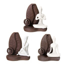 Ceramic Waterfall Backflow Smoke Incense Burner Censer Holder Decorations 10 Cones