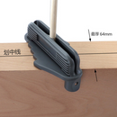 Grey ABS Woodworking Center Offset Marking Tool Center Line Scriber Positioning Measuring Ruler