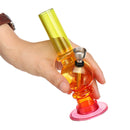 Acrylic Smoking Hoo kah Pipe Water Pipe Plastic Translucent 5.7inch Height