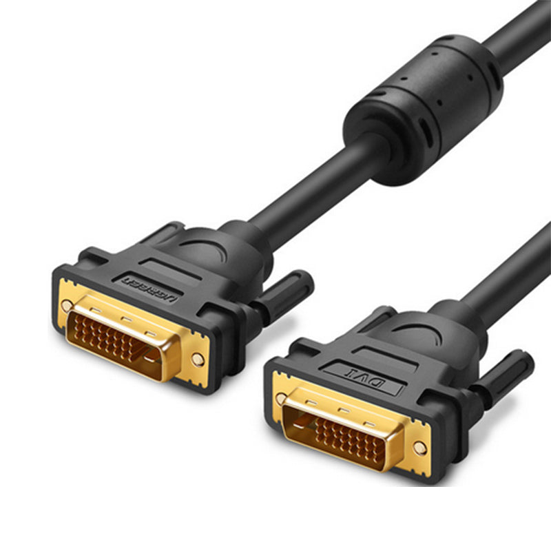 UGREEN DV101 DVI(24+1) To DVI(24+1) Male to Male Cable Video Cable Adapter for Projector TV Computer