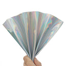 6Pcs Fine Glitter Mermaid Printed Faux Leather Sheet Synthetic Glitter Leather Craft Fabric Tool