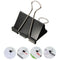 10Pcs Black Foldback Clips  Grip Clamps Filing Letter Elliot Folder 51mm
