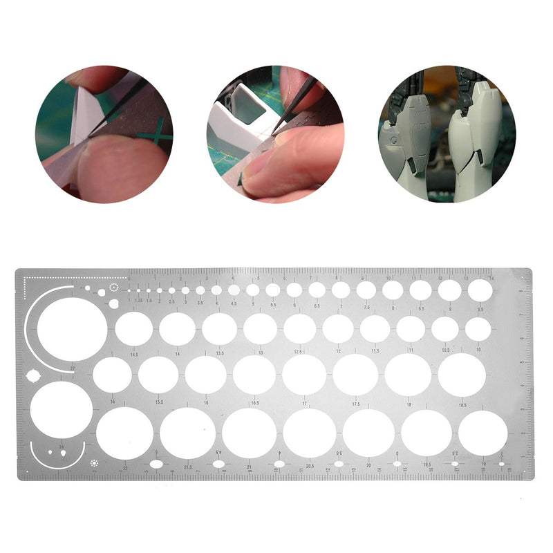 200x90mm Number Shape Metal Masking Sheet Cover Paper Cutting Template Modeling Tool