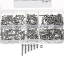 Suleve M3SH2 M3 Stainless Steel Hex Socket Button Head Cap Screw Bolts Nuts Assortment 240pcs