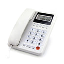 Wired Corded Telephone Desktop Phone Office Landline Fixed Telephone DTMF/FSK for Home Office Hotels