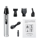 USB Charge 4 In 1 Electric Nose Hair Trimmer Cordless Razor Sideburn Clipper Men Women Groomer