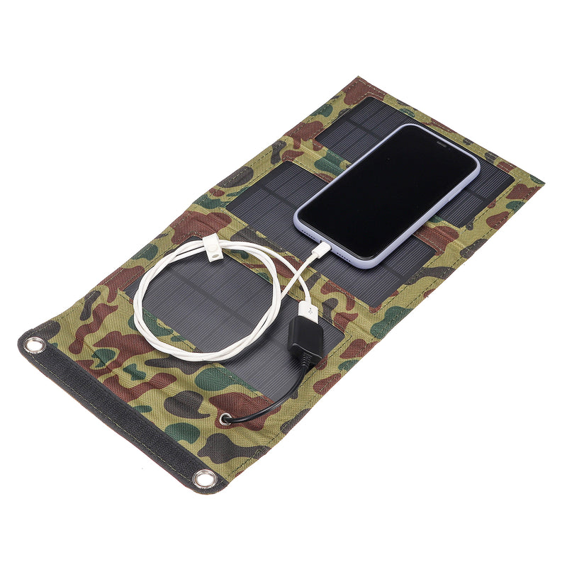 10W 5V Waterproof Portable Foldable Solar Panel Charger with USB Port for Camping Hiking Climbing Power Bank