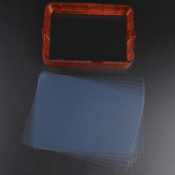 147.5 * 96mm Transparent Orange DLP Plastic Slot With 5pcs FEP Film For DLP SLA 3D Printer Compatible 5.5 inch