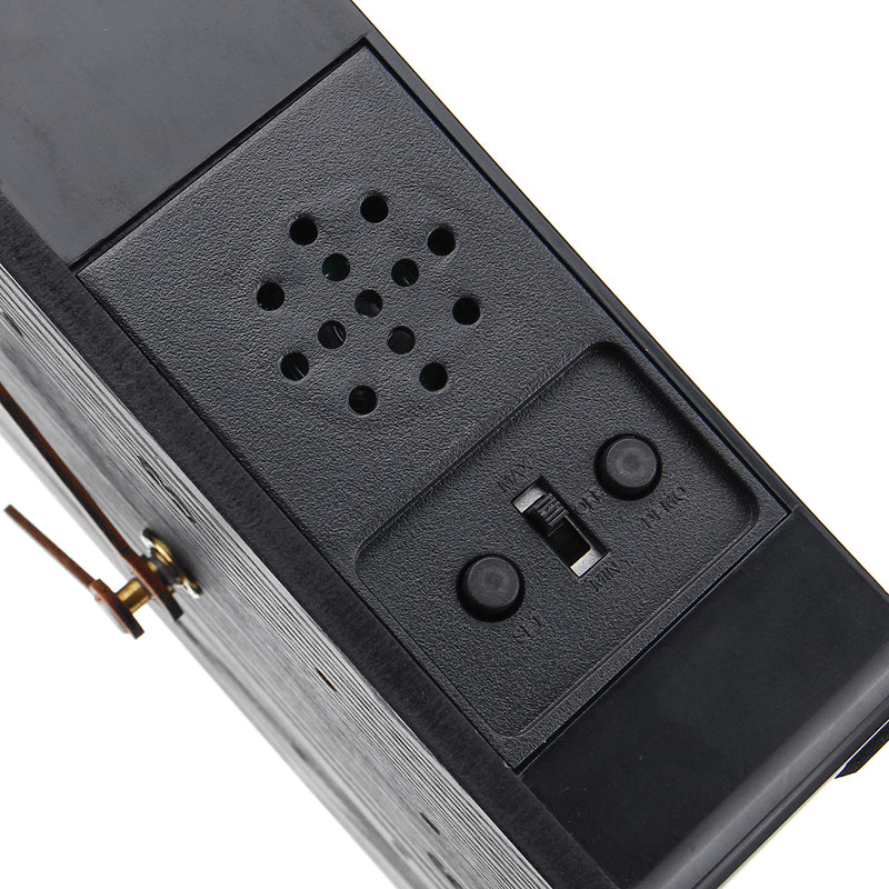 Antique Wall Cuckoo Clock Black DIY Home Christmas Holiday Gift Presents Retro Minimalist Creative Pendulum