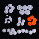 84pcs Pulley Plastic Gears Kit Rubber Band Pulley Belt Shaft Robot Motor Bevel Set