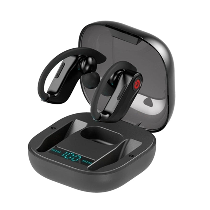 Q62 TWS bluetooth 5.0 Wireless Stereo Hanging Earphone Three Power Display Volume Control Sports Headphones for Xiaomi