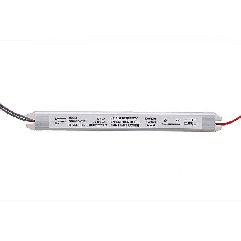 AC180-240V to DC12V 2A 25W Ultra-thin Lamp Box Switching Power Supply 188*17*17mm