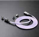Cafele 3A LED Magnetic Night Light Nylon 1.2M Fast Charging Type-C Micro USB Data Cable for Samsung S10+ Xiaomi Mi8 Redmi Note8 HUAWEI P30Pro