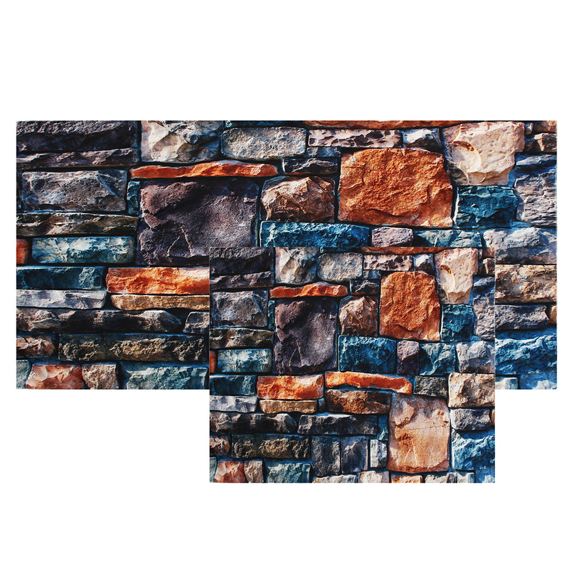 3D Stone Brick Decorative Tapestry Art Wall Hanging Living Room Decor Bedspread