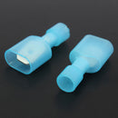 Excellway TC01 50pcs Blue Quick Splice Wire Terminal And Female Spade Connector Set