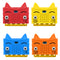 5pcs Blue Silicone Protective Enclosure Cover For Motherboard Type A Cat Model
