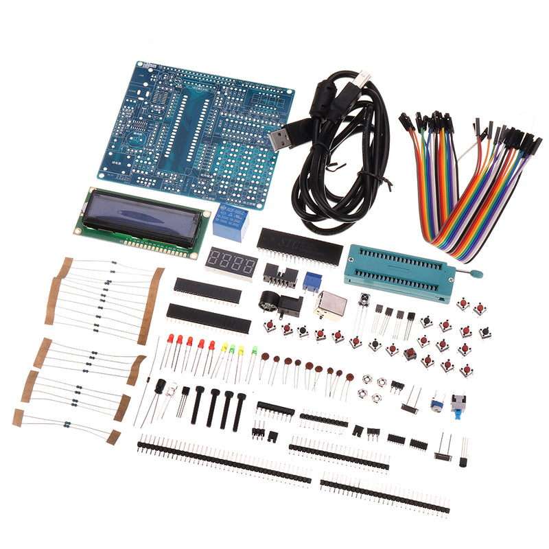 HW-471 51 MCU Development Board DIY Kit Soldering Component Core Board Parts