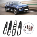 4Pcs/Set  Window Lift Car Switch Button Cover Trim For Hyundai Santa Fe 2019 2020
