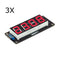 3Pcs RobotDyn Red LED Tube 4-Digit 7-segments Display Module For  DIY