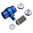 AN6 AN8 AN10 30 Micron Billet Aluminum Inline Fuel Oil Petrol Filter+Bracket Set