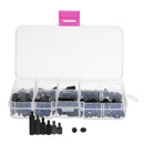 RJXHOBBY 180pcs M3 Nylon Spacer Screw Nut Assorted Kit With Box