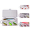 ZANLURE 4PCS Fishing Lure Set Rotating Tail Popper Topwater Swim Crankbait Artificial Hard Bait