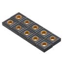 Drillpro 10pcs CNNMG120408 MS CVD Turning Tool Carbide Insert for DCLNR/L