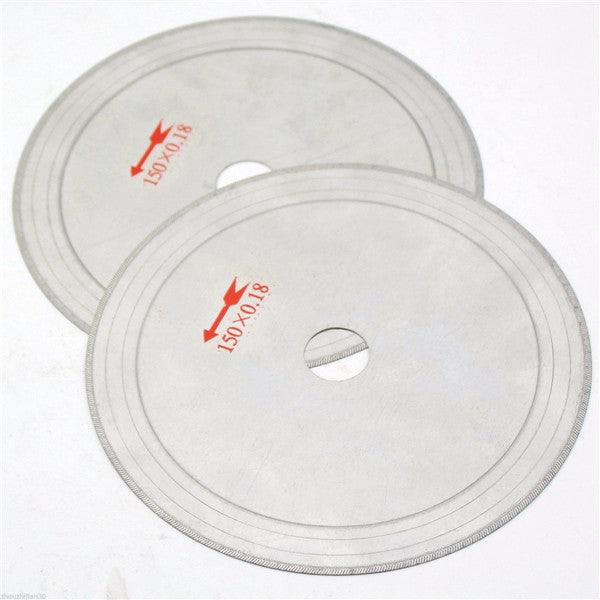 10Pcs 6 Inch 0.43mm Super-Thin Diamond Lapidary Saw Blades 150mmx20mm Gems Cutting Disc