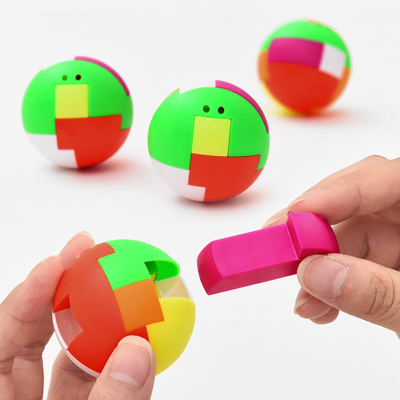 Topacc Creative Ball Puzzle Cube Capsule Pinata Intelligence Assembling Ball Toys