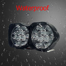 CNSUNNYLIGHT 16W 2000LM 6500K Motorcycle LED Headlights Scooter Fog Spotlight White Drive Working