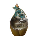 Backflow Incense Burner Ceramic Retro Censer Holder Home Decoration 11x19.5cm