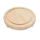 Round Decorative Transparent Glass Dome with Wooden Base Cloche Bell Jar