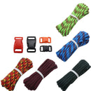 IPRee 5Pcs/set Outdoor EDC DIY Paracord Parachute Rope Cord Lanyard Survival Bracelet Knit Weaving Toos Kit With Buckle