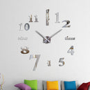 Creative DIY Acrylic Mirror Large Wall Clock Quartz Watch Still Life Modern Clocks Needle Living Room Home Decor Stickers