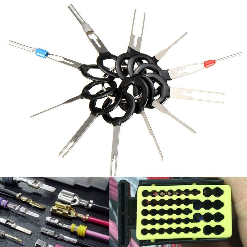 Excellway 11Pcs Terminal Removal Tool Kit Wiring Connector Pin Release Extractor