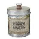 3PCS Vintage Shabby Metal Lid Storage Tank Kitchen Candy Nuts Bottles Crafts Jar