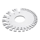 Machifit 0-36 0.007-0.3125 Stainless Steel Wire Gauge Round AWG SWG Thickness Measuring Wire Gage