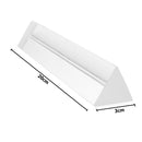 20cm Optical Glass Crystal Triple Triangular Prism Photography or Teaching Physics Light Spectrum