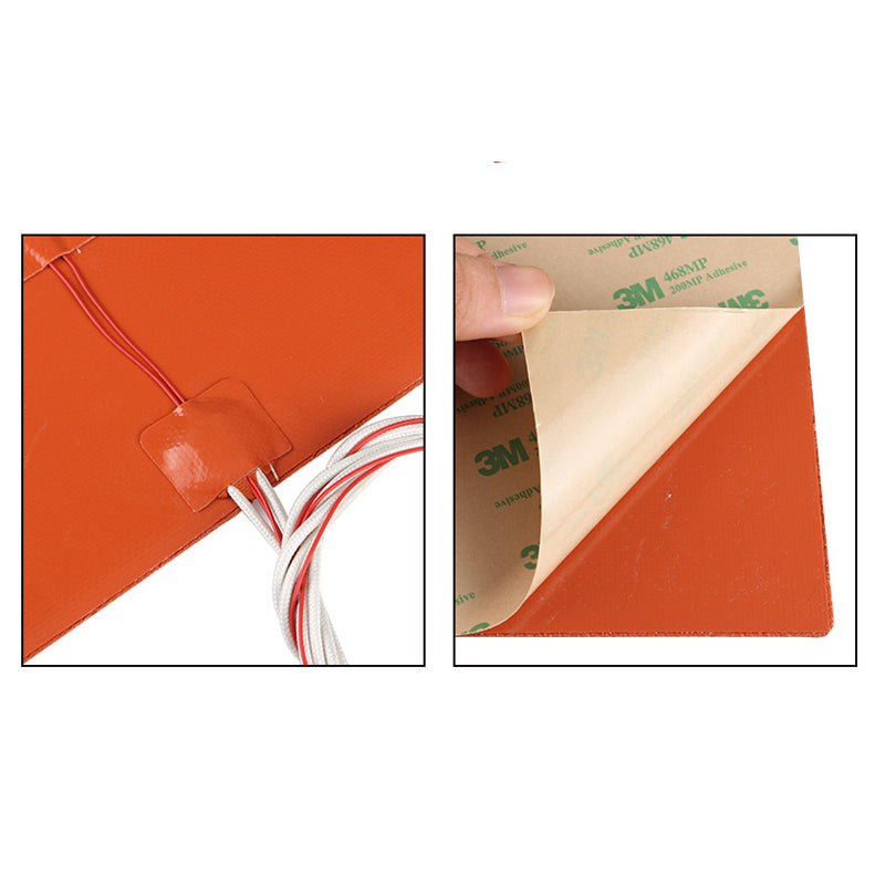 310*310mm 220V 750W Silicone Heated Bed Heating Pad for 3D Printer Part