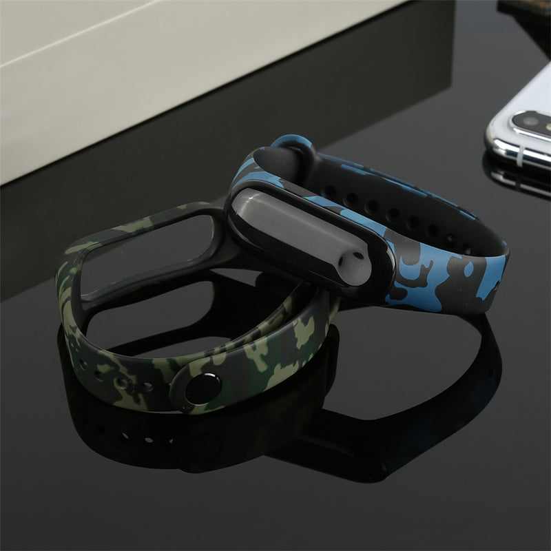 Bakeey TPU Waterproof Camouflage Watch Band for Xiaomi mi Band 3/4 Smart Watch