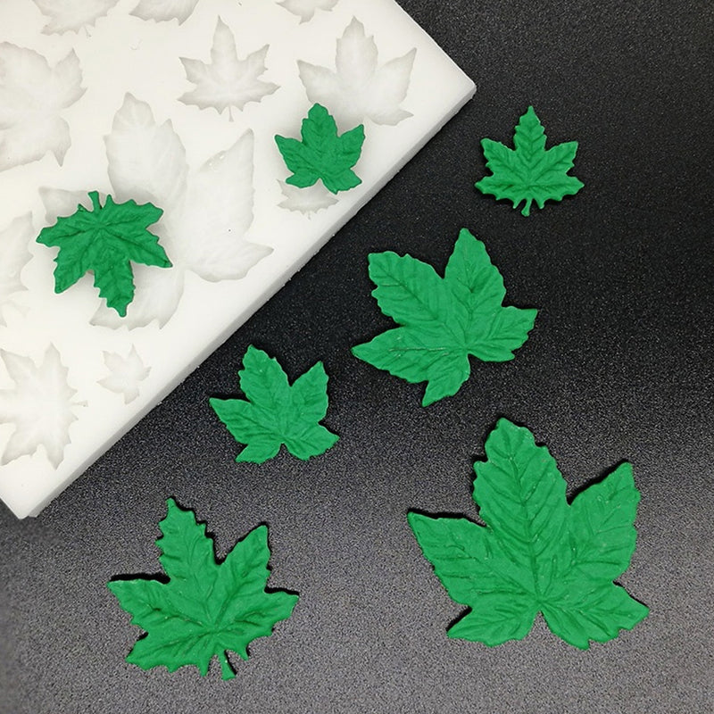 Tree Leaf / Maple Leaf Silicone Mold Fondant Mold Cake Decorating Tools Baking