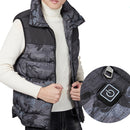 Electric Vest Heated Cloth Jacket USB Warm Heating Pad Body Winter Warmer Gray