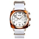 SKMEI 9186 Unique Design Multi-dial Luminous Waterproof Women Wristwatch Quartz Watch