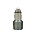 ZQ-N404 USB Car Charger With Safety Hammer Auto Power Adapter For iPhone Xiaomi Samsung Phone MP3