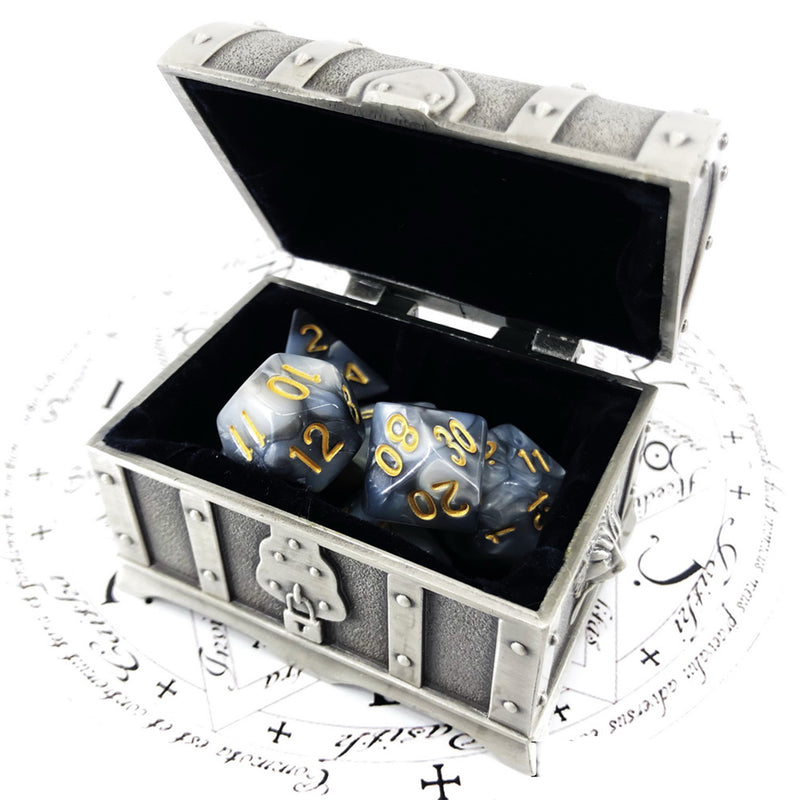Alloy Dice Storage Box Jewelry Box Treasure Chest High-grade Luggage Box Coin Collecting Box