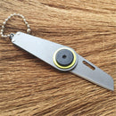 Multifunctional Portable Mini Folding Outdooors Camping Tools Survival Steel Key Chain Grey