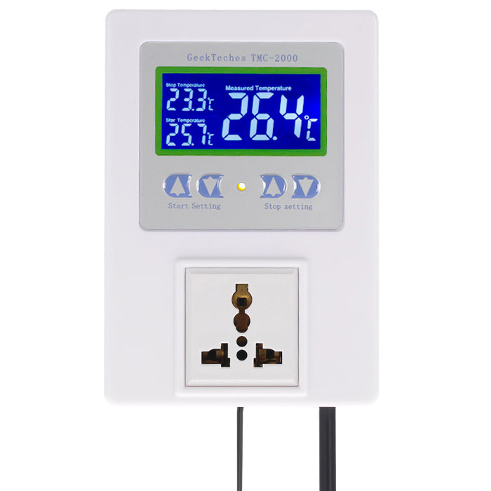 TMC-2000 AC110-240V 10A -50C~110C LCD Digital Intelligent Pre Wired Temperature Controller