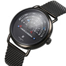 TOMORO TMR1019 Unique Design Men Wrist Watch Stainless Steel Strap Calendar Quartz Watch